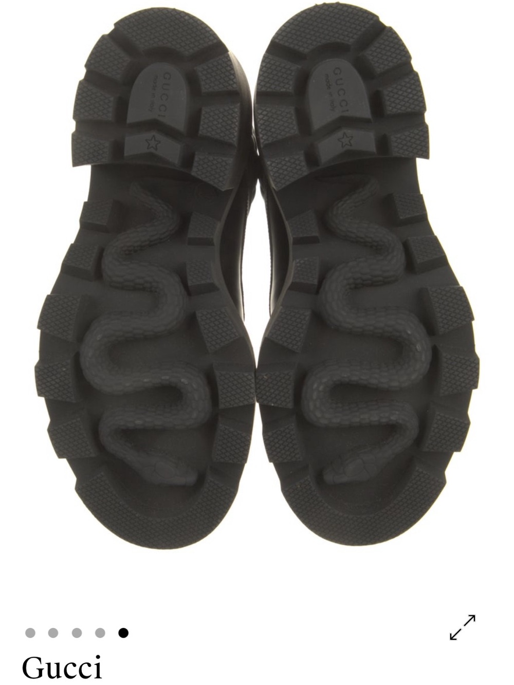 GUCCI GG Supreme Leather Combat Platform Boots - Picture 2 of 8